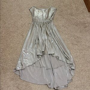 Joyfolie MIA Joy Shimmering Gold High-Low Dress